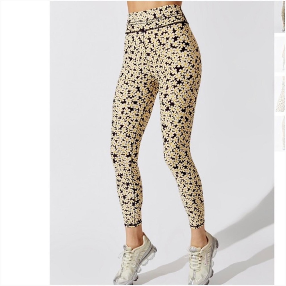 NWT Adam Selman Sport Hi-Rise Daisy Print Floral Leggings - high Rise XL